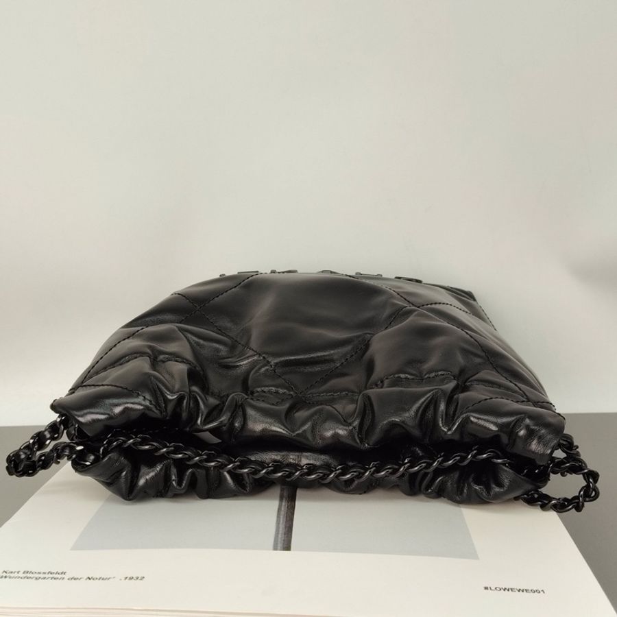 CHANEL香奈兒 22bag so black mini號手提包單肩包斜挎包-5