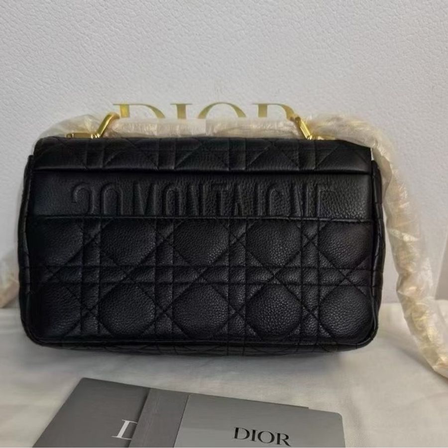 99新dior/迪奧 caro系列黑金CD扣鏈條包 單肩斜挎包 尺寸20.14 有塵袋 卡-1