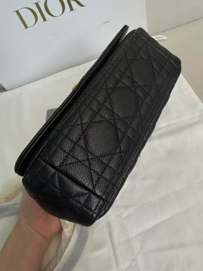 99新dior/迪奧 caro系列黑金CD扣鏈條包 單肩斜挎包 尺寸20.14 有塵袋 卡-3