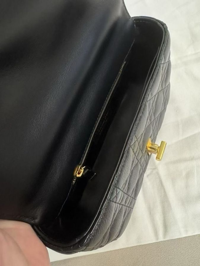 99新dior/迪奧 caro系列黑金CD扣鏈條包 單肩斜挎包 尺寸20.14 有塵袋 卡-7