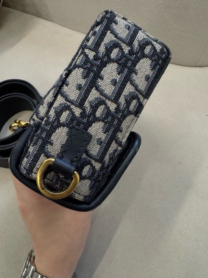 Dior迪奧老花蒙田mini box盒子包 尺寸18×12 有肩帶-4