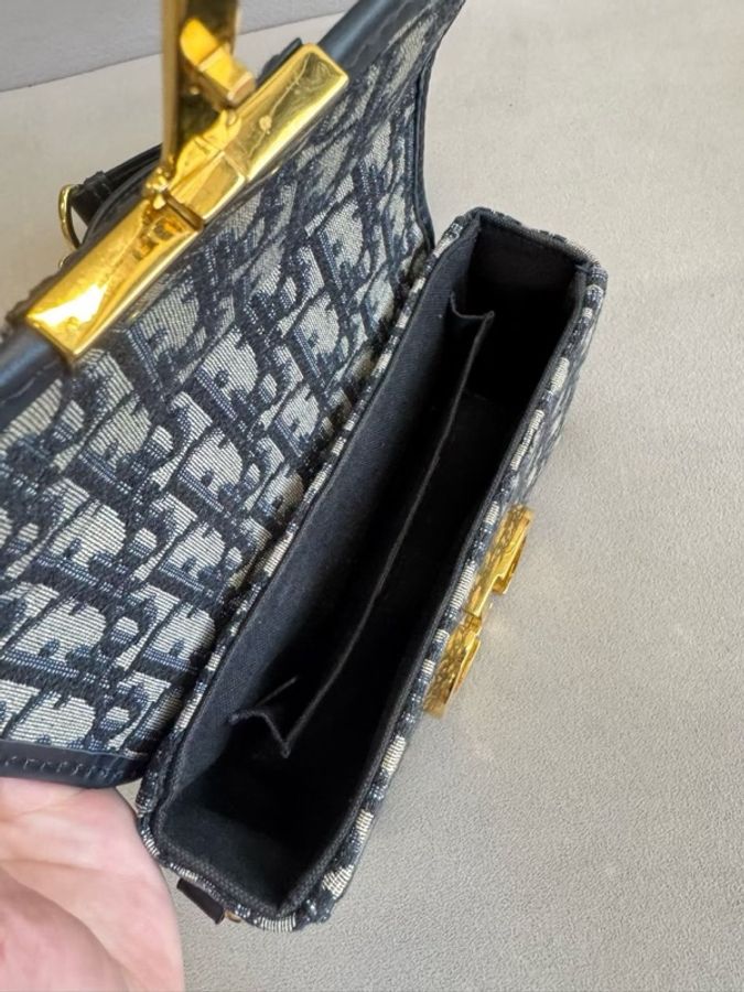 Dior迪奧老花蒙田mini box盒子包 尺寸18×12 有肩帶-5