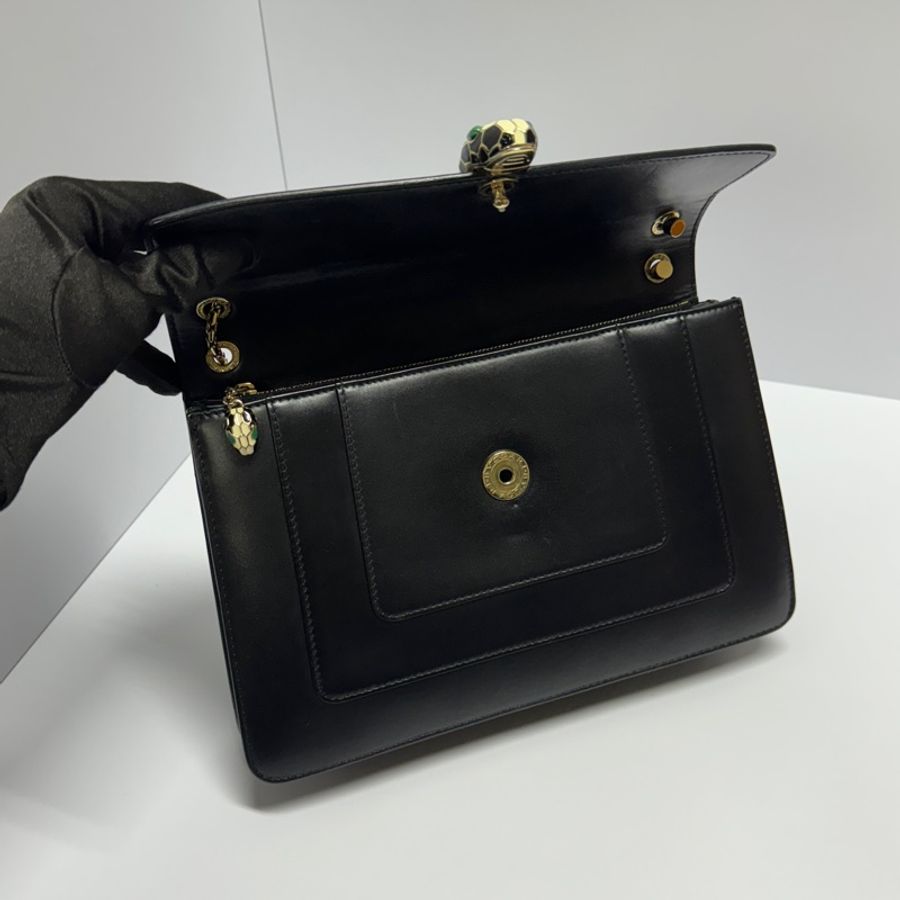 BVLGARI 寶格麗 經典蛇頭 “雙鏈多背法” 肩背包-20