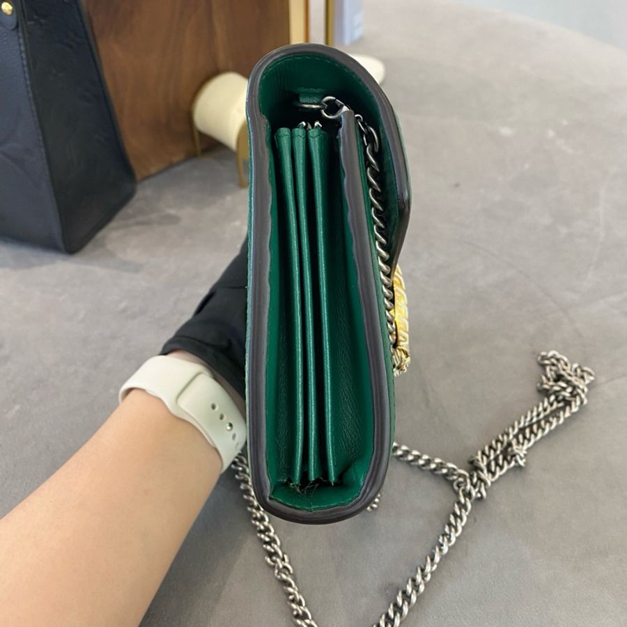 Gucci酒神woc 經典祖母綠 高級百搭-3
