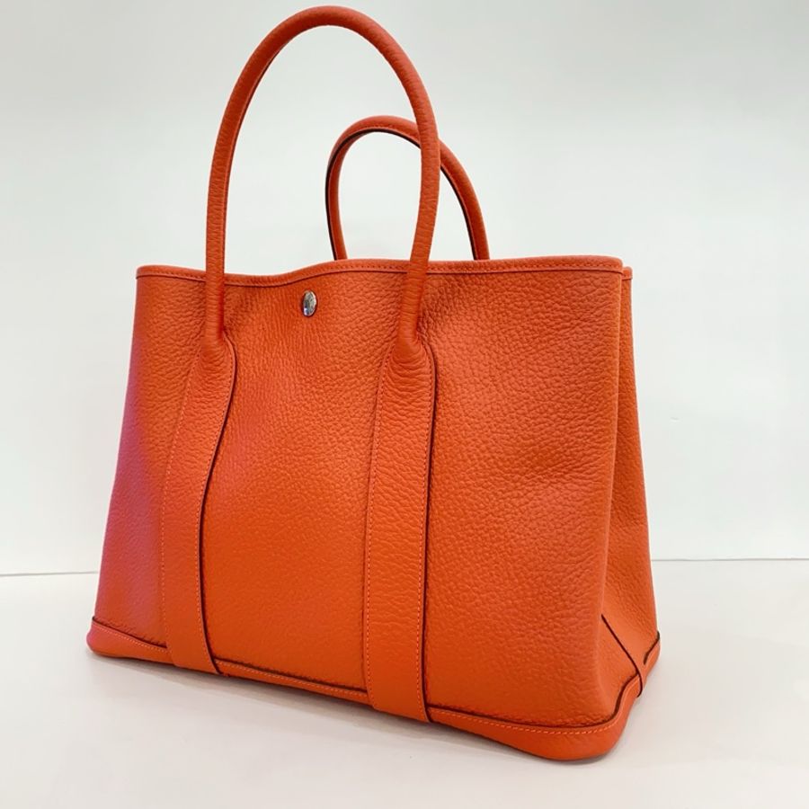 Hermes/愛馬仕garden橘色花園36手提包 尺寸36*18*26,C刻-13