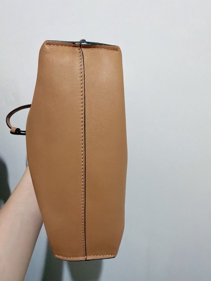 二手9成5新 Loewe Flamenco Medium焦糖色-5