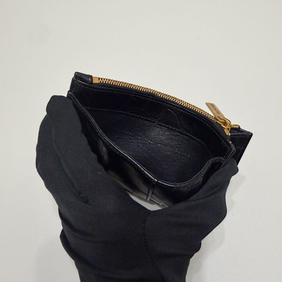 914intheair 『全新閒置』balenciaga 巴黎世家 鱷魚壓紋 一字錢包卡包-34
