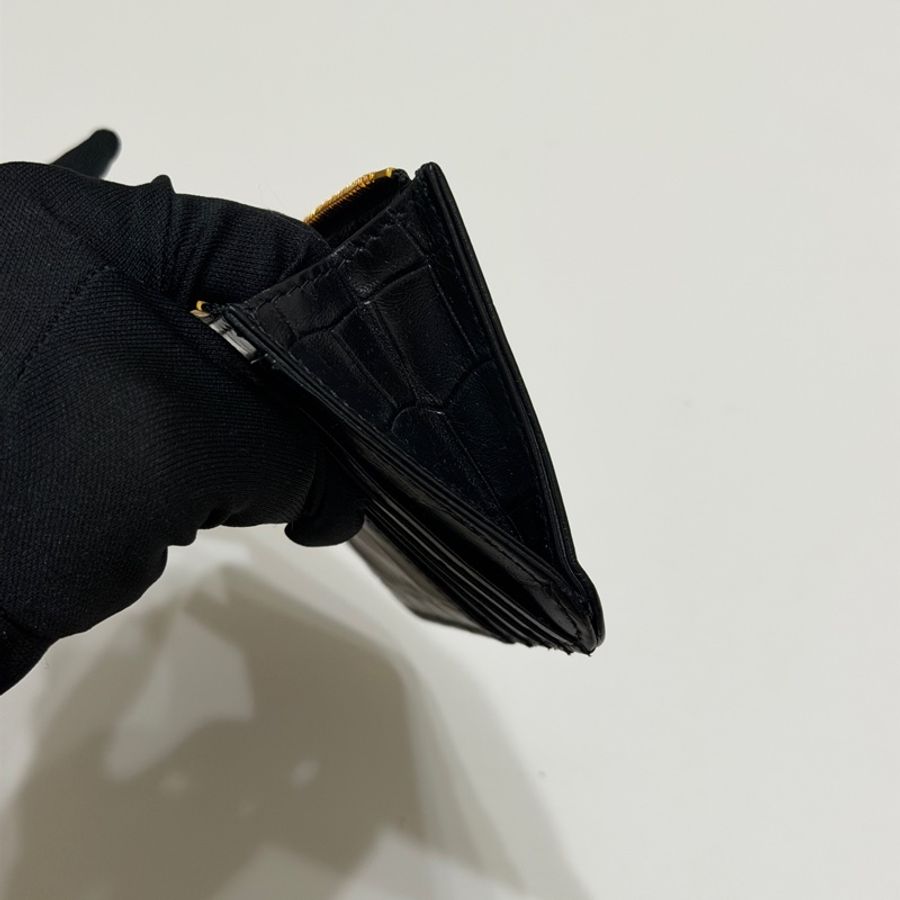 914intheair 『全新閒置』balenciaga 巴黎世家 鱷魚壓紋 一字錢包卡包-19