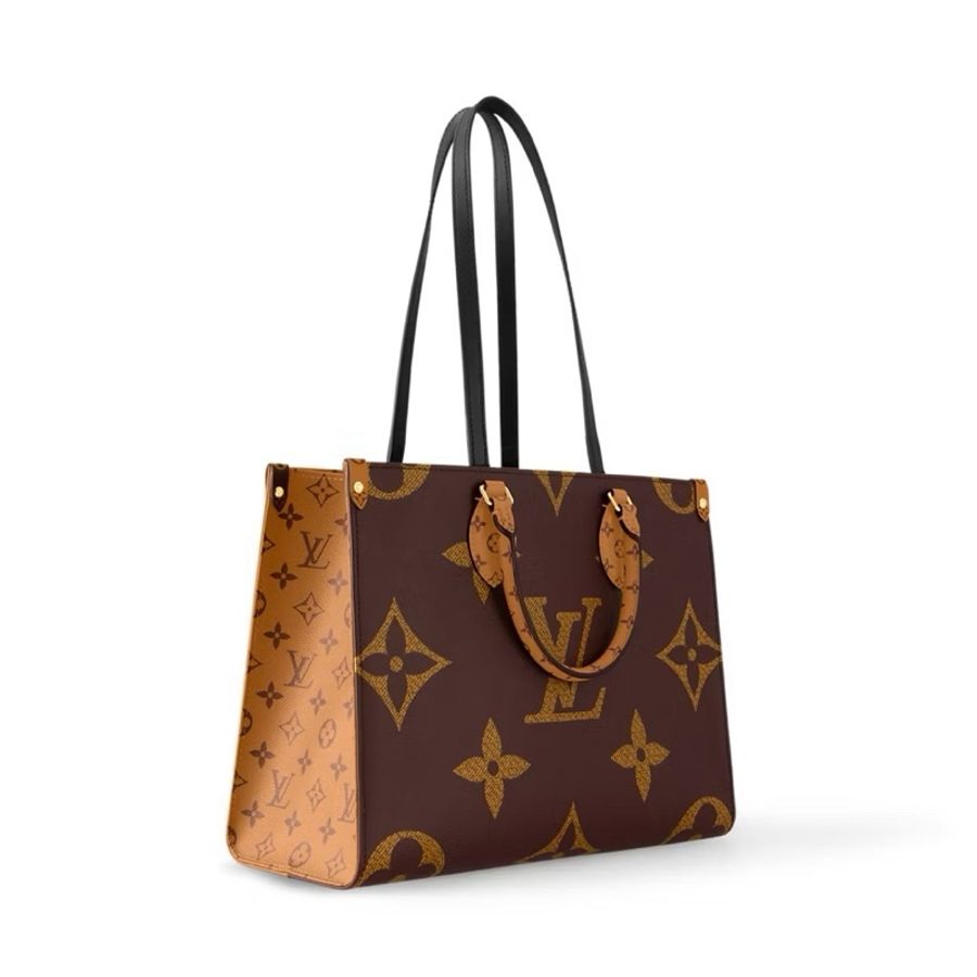 《選品》 市價12萬Louis Vuitton路易威登經典ONTHEGO Monogram Reverse托特/肩背起來-16