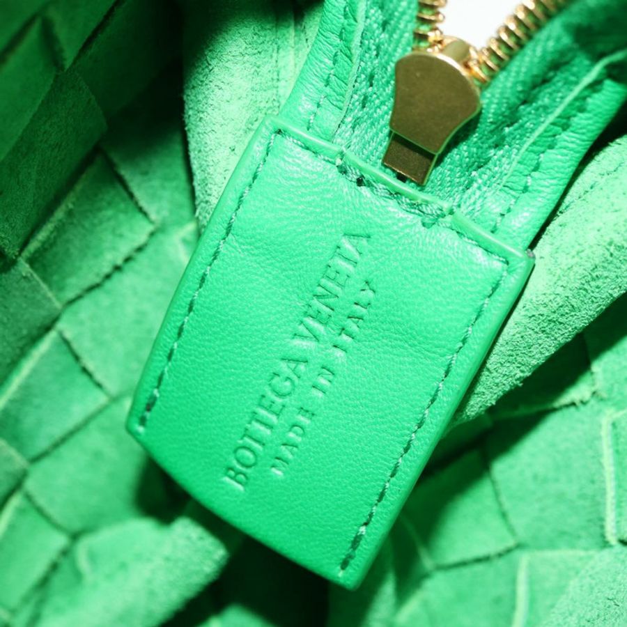 【日本直送】BOTTEGA VENETA INTRECCIATO 皮革肩背包 綠色金色 正品 179425V-10
