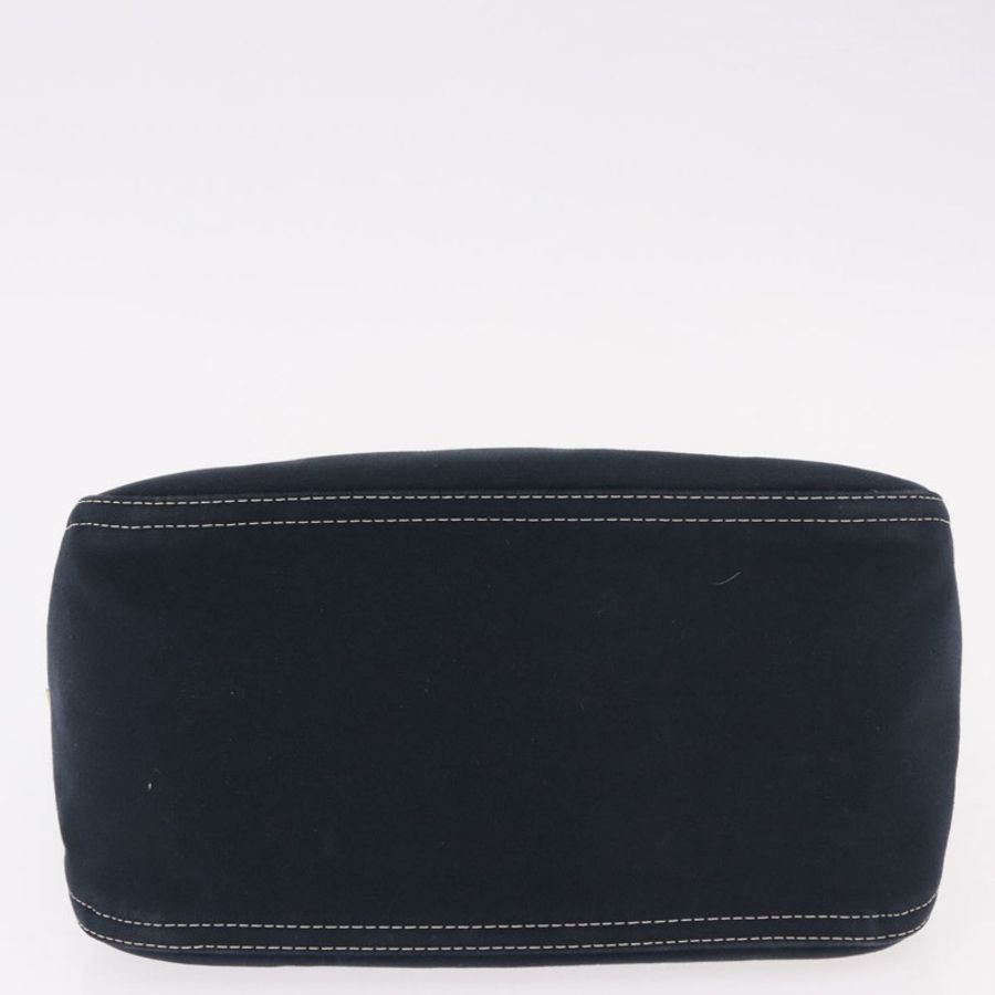 【日本直送】FENDI Mamma Baguette 肩背包 帆布 海軍藍 銀色 正品 187625V-8
