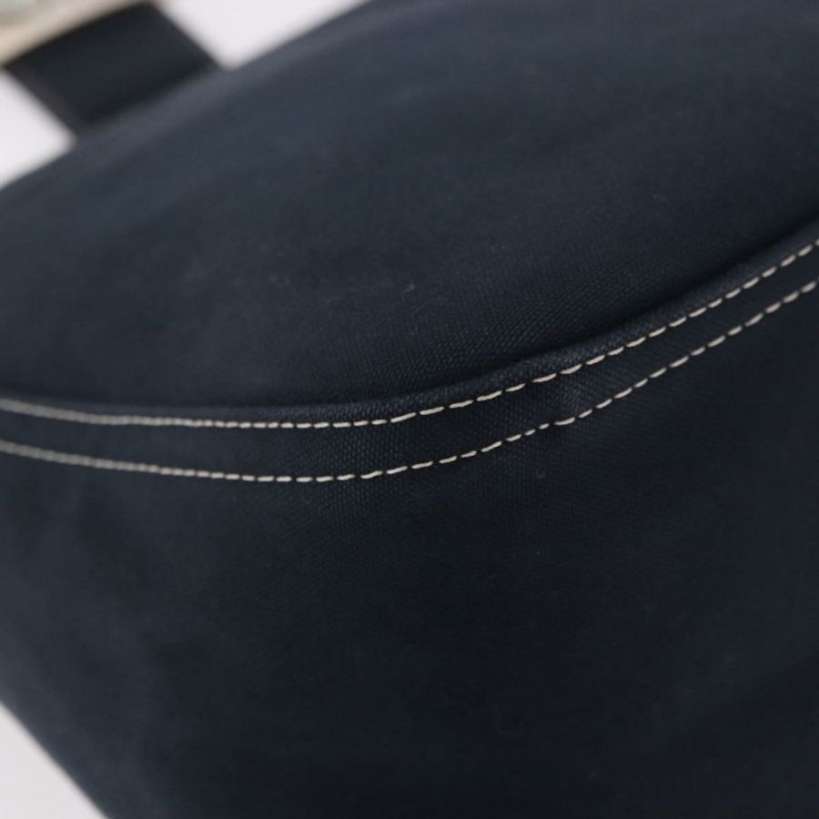 【日本直送】FENDI Mamma Baguette 肩背包 帆布 海軍藍 銀色 正品 187625V-11