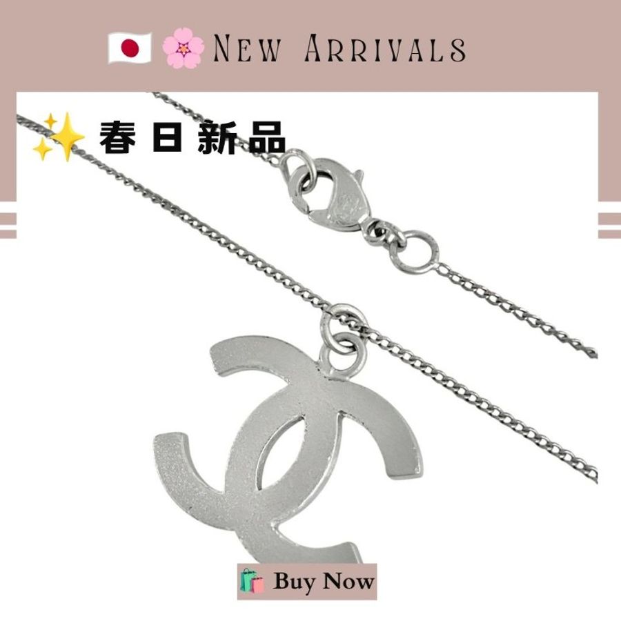 🛍️🎁 26 🔥 6月新品【預訂】 💘 新款 香奈兒 Chanel 銀色水鑽頸鏈🔥 香奈兒熱賣款 香奈兒經典款 CHANEL NECKLACE-5