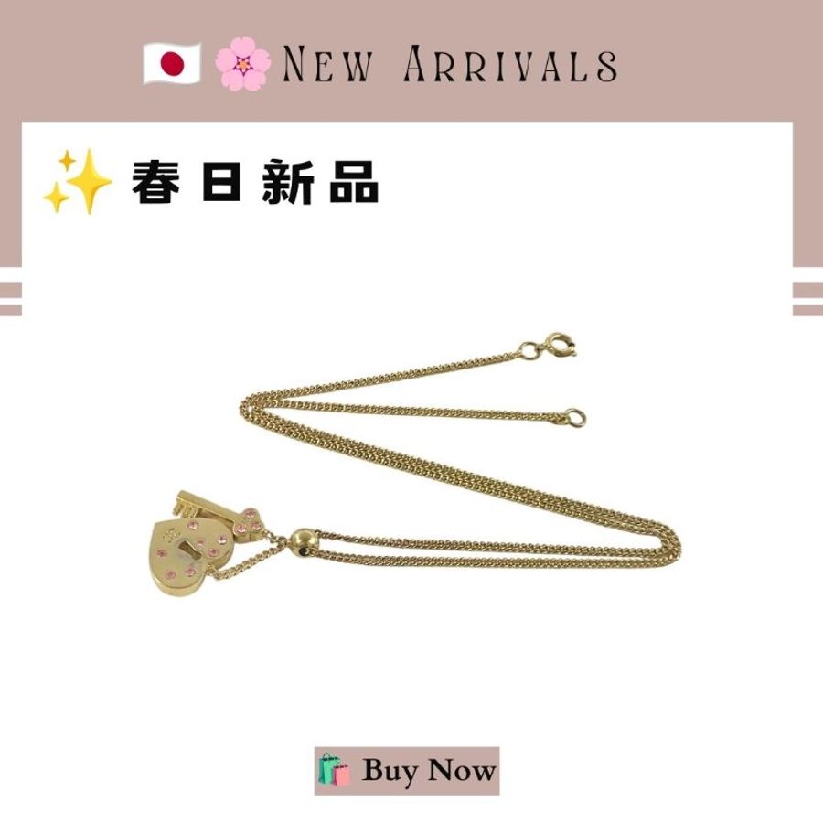 🛍️🎁 26 🔥 6月新品【預訂】甜美新款 💘 香奈兒 Chanel 金色愛心水鑽頸鏈🔥 香奈兒熱賣款 香奈兒經典款-2