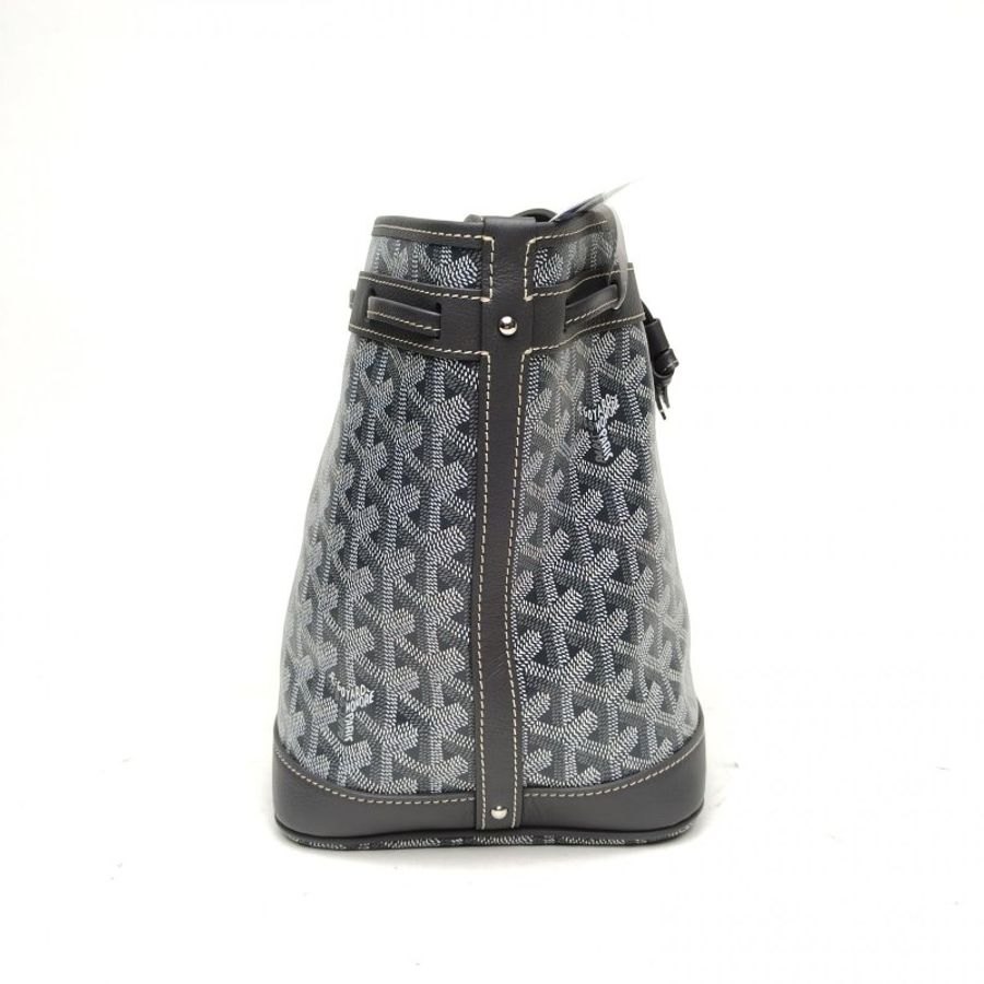 GOYARD PetitFlotBucket水桶包小號灰色PVC肩背包-3