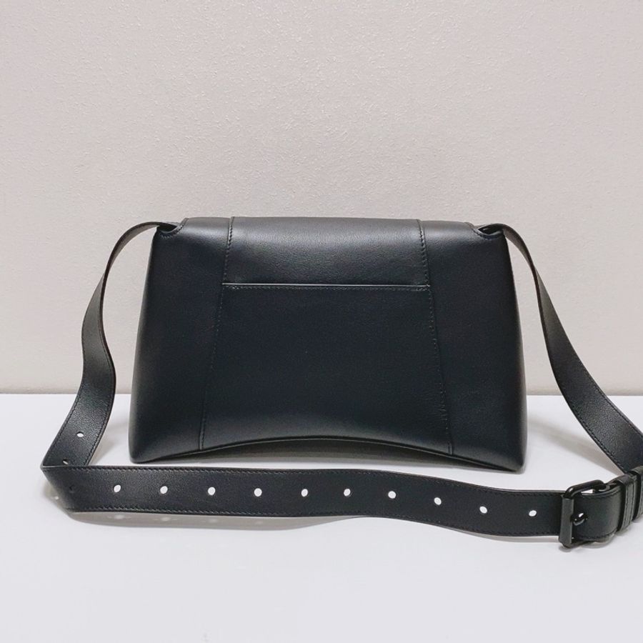 【威選精品】 🖤 BALENCIAGA Downtown 黑色沙漏包 中號 🖤-8