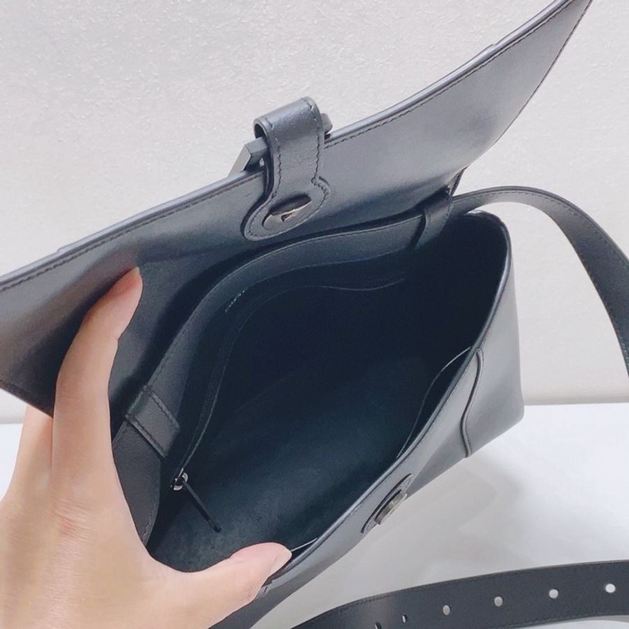 【威選精品】 🖤 BALENCIAGA Downtown 黑色沙漏包 中號 🖤-12