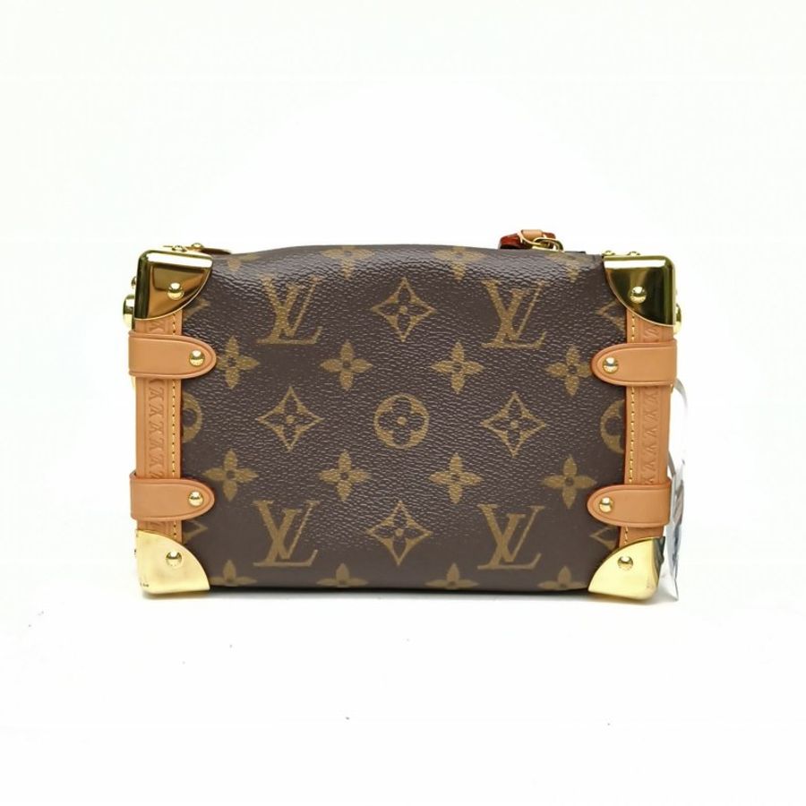 LOUIS VUITTON SideTrunk軟盒子包小號老花PVC晶片肩背包-2