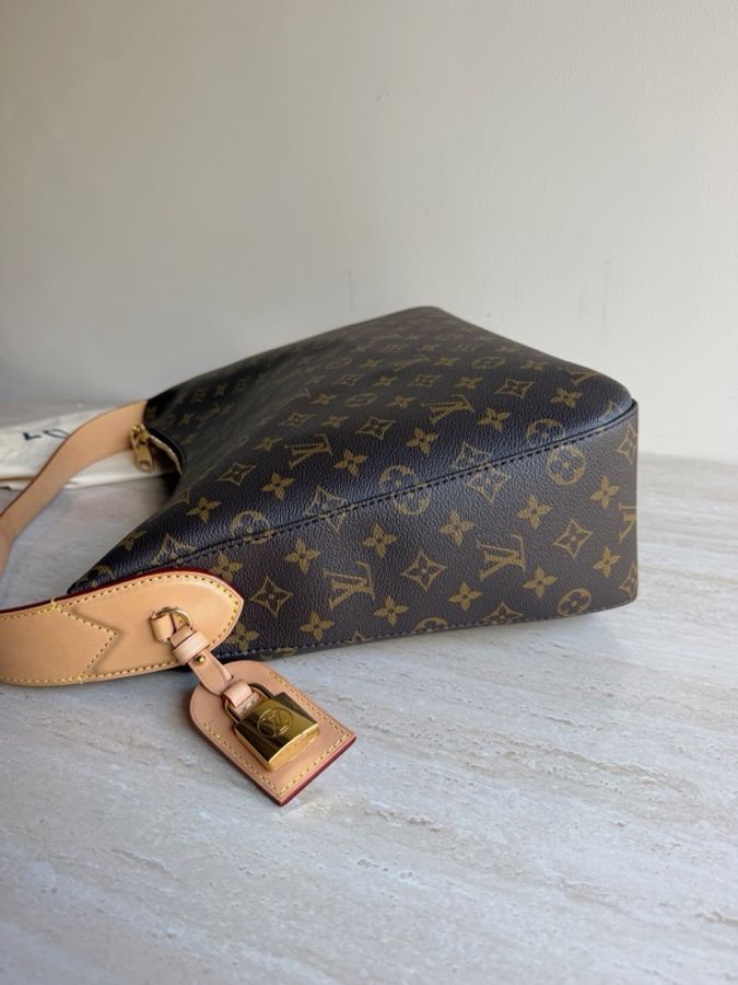 Louis Vuitton 路易威登老花Slouchy中號單肩包+芯片 底長40cm。-2