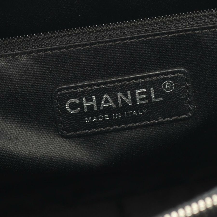香奈兒 (CHANEL) Matelasse Chain Grand Shopping GST 手提包 A50995 小牛皮 黑色 SHW CC-3