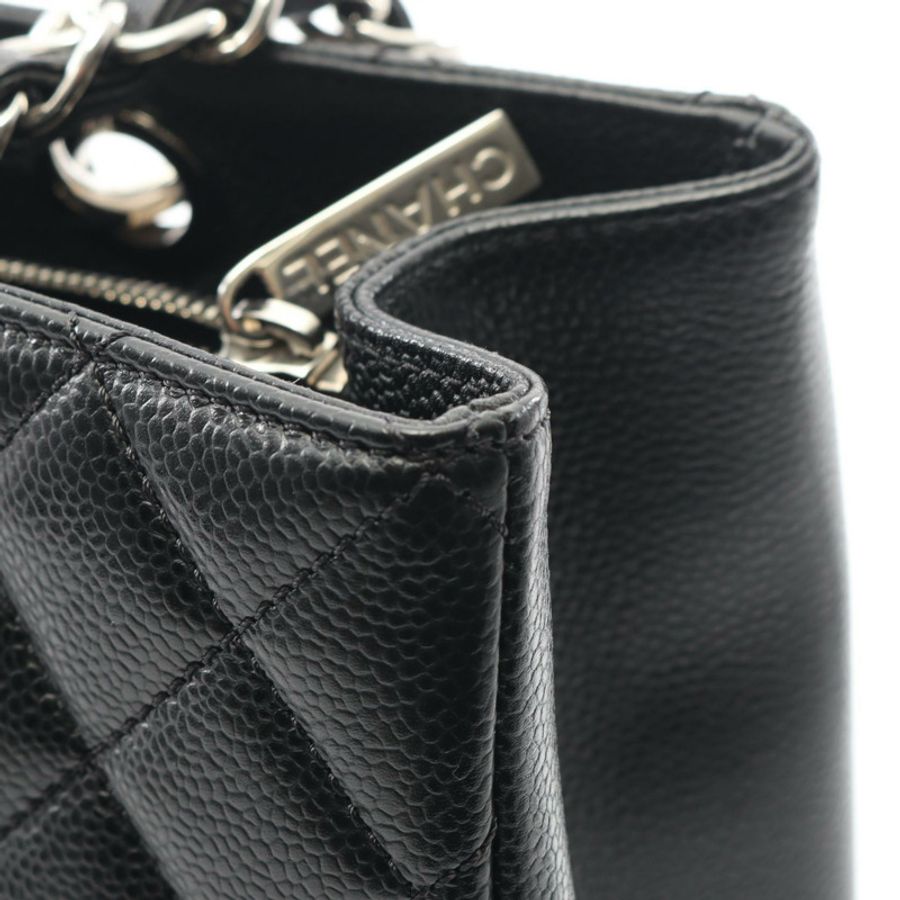 香奈兒 (CHANEL) Matelasse Chain Grand Shopping GST 手提包 A50995 小牛皮 黑色 SHW CC-6