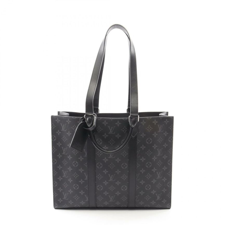 路易威登 Sac Plat 24H 手提單肩包 M47059 Monogram Eclipse 二手 LV-0