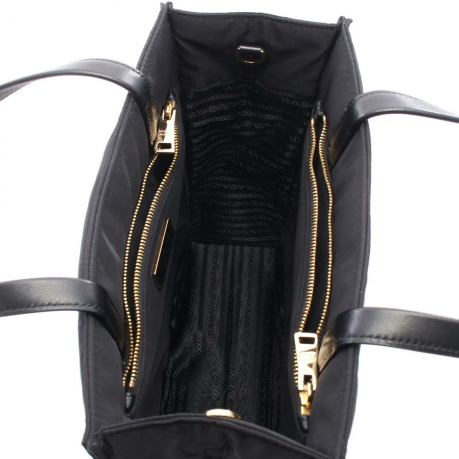 PRADA 2Way 購物手提包 1BG426VDOORUKWF0002 尼龍皮革 黑色 全新 女士-2