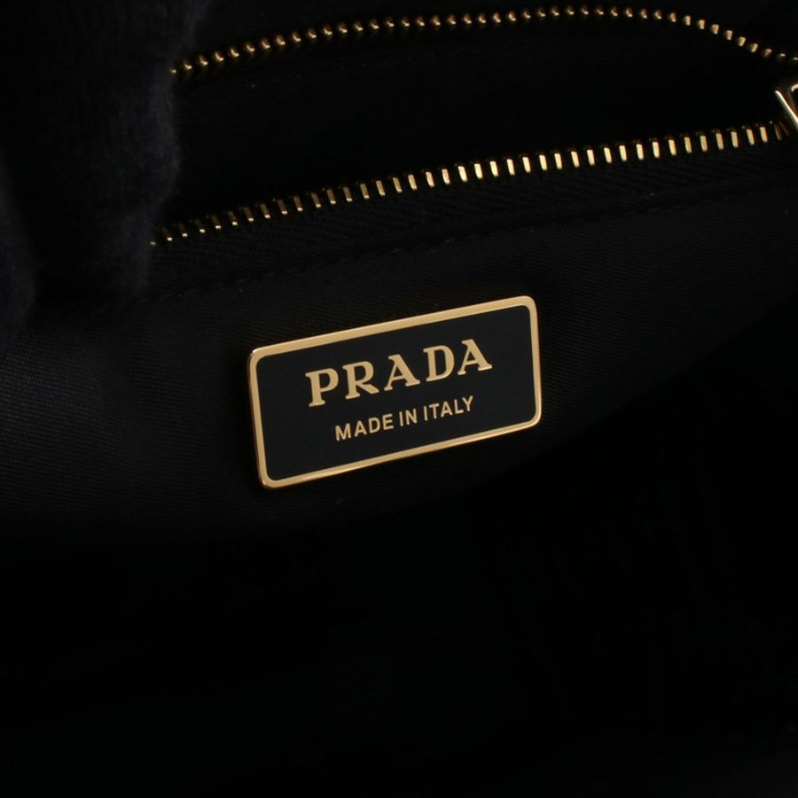 PRADA 2Way 購物手提包 1BG426VDOORUKWF0002 尼龍皮革 黑色 全新 女士-3