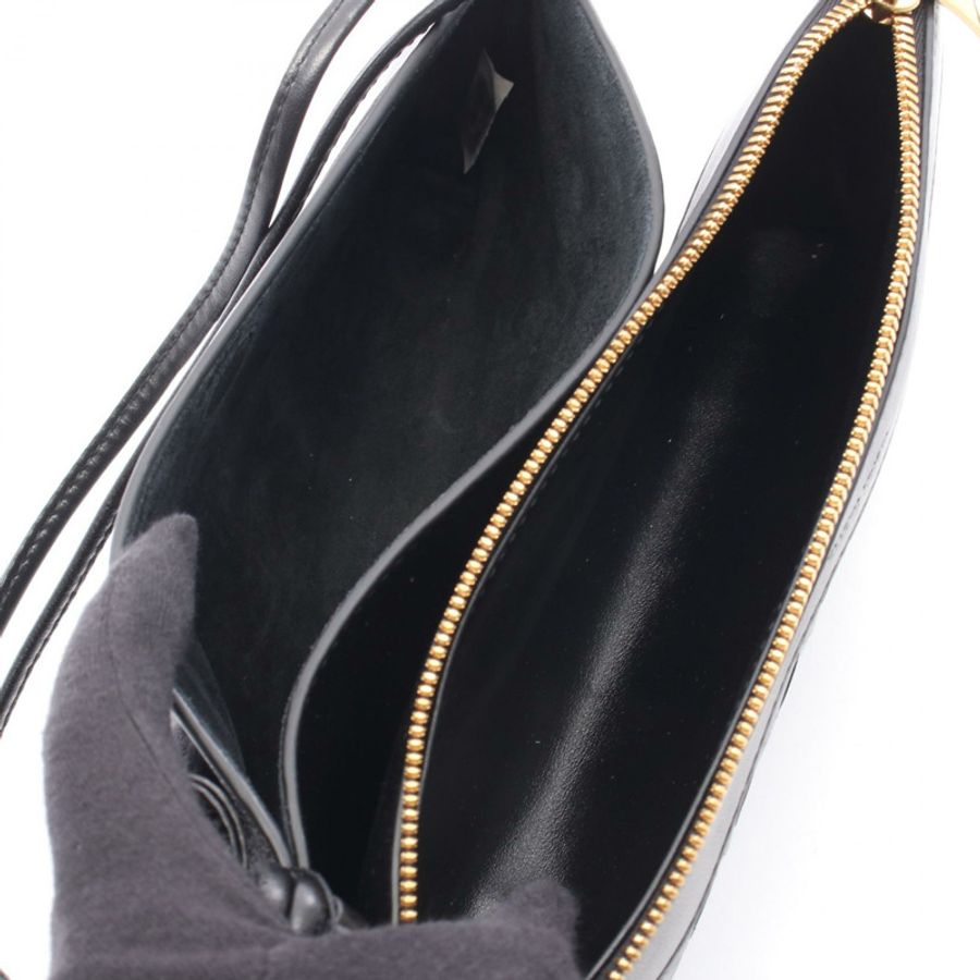 BOTTEGA VENETA Andiamo Pouch Intrecciato 單肩包 837574VCPP18425 皮革黑色全新女式-2