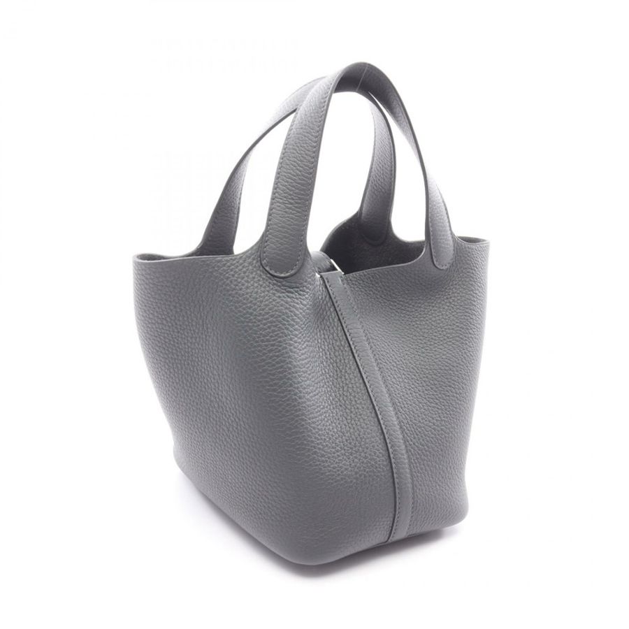 愛馬仕 Picotin Lock PM 手袋 G Taurillon Clemence Ardoise 二手女士 SHW-1