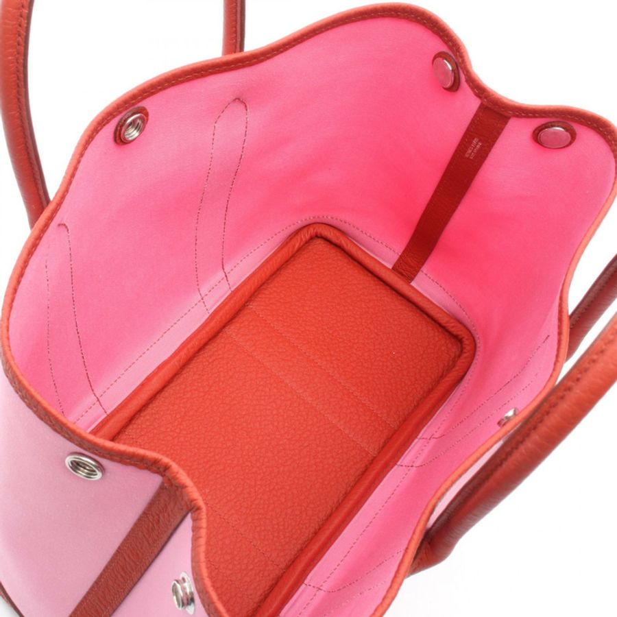 HERMES 花園派對 TPM 手提包 Toile 官員 Negonda Rouge 公爵夫人 SHW-2