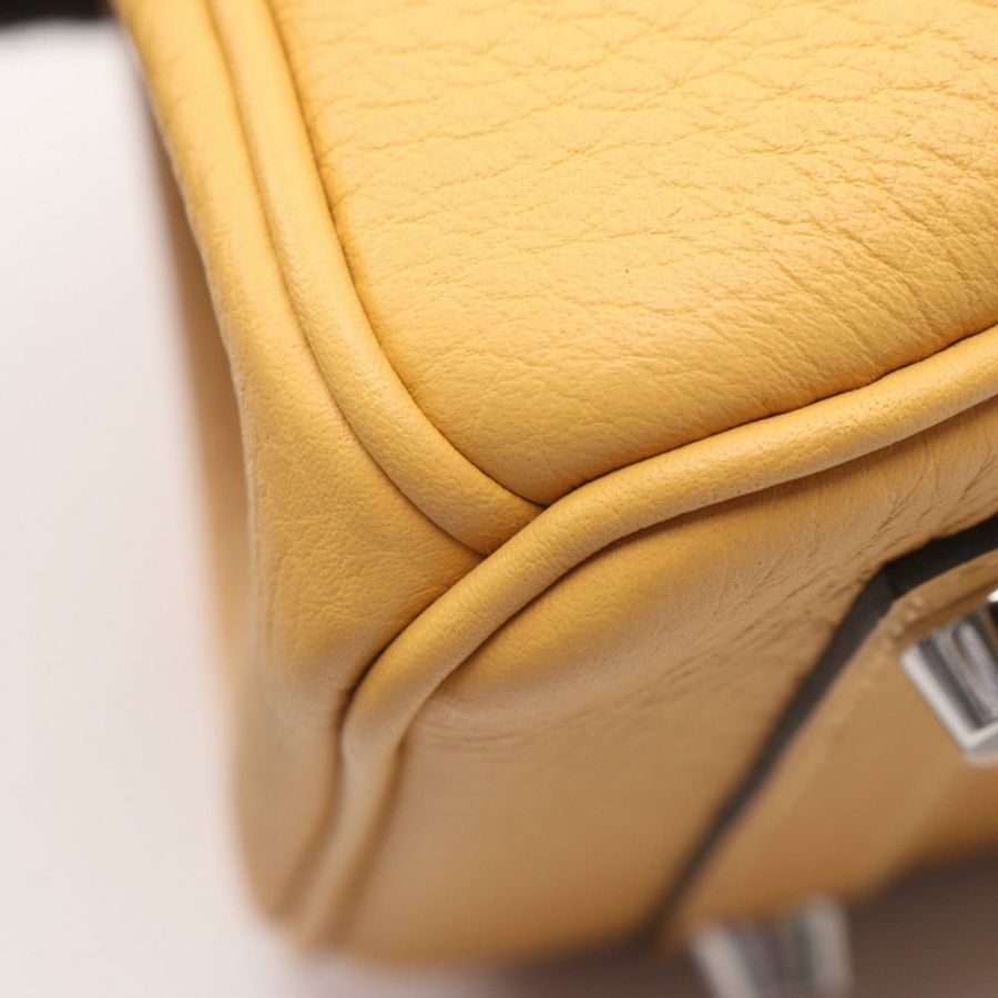 愛馬仕 Birkin 25 手提包,Togo 皮革,黃色 Paille SHW G-5