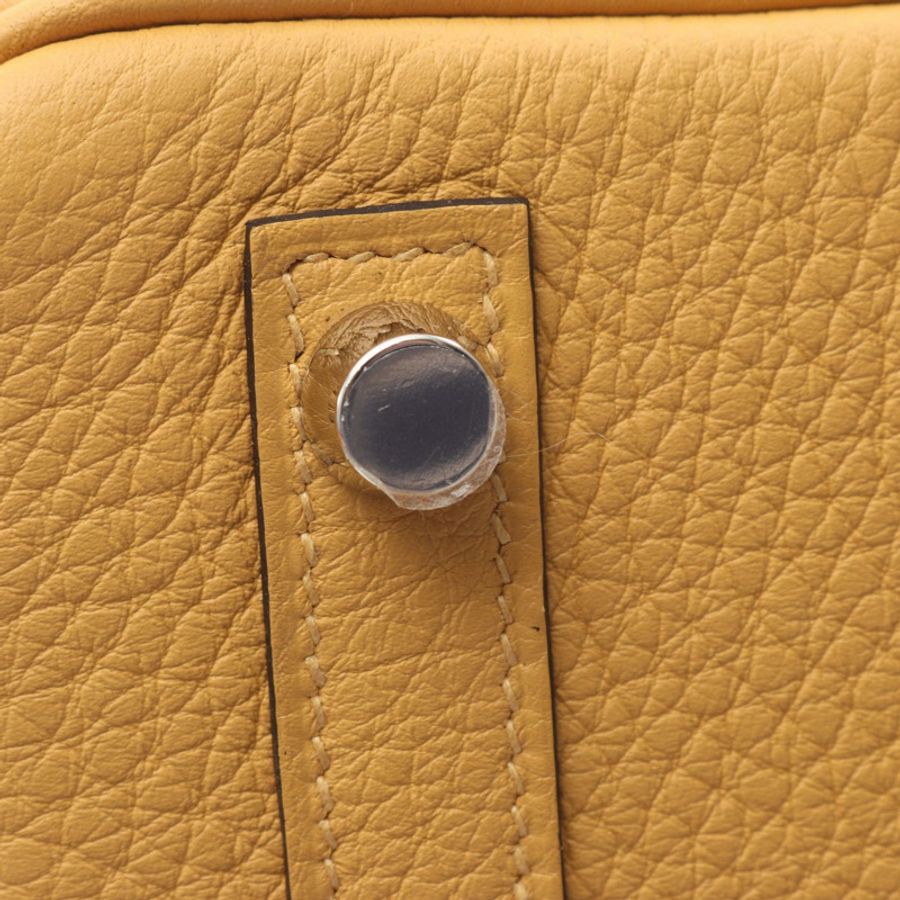 愛馬仕 Birkin 25 手提包,Togo 皮革,黃色 Paille SHW G-6