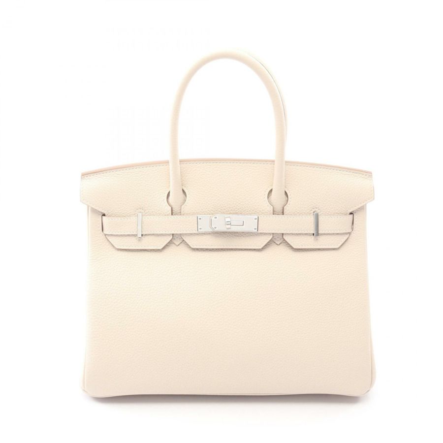 愛馬仕 Birkin 30 手提包 K Togo 皮革 craie 二手 女士 SHW-0