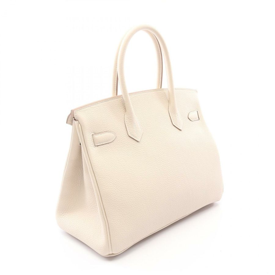 愛馬仕 Birkin 30 手提包 K Togo 皮革 craie 二手 女士 SHW-1