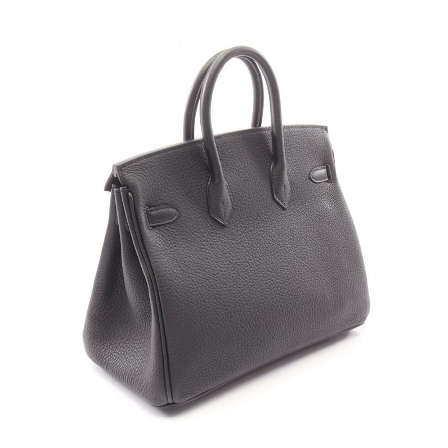 愛馬仕 Birkin 25 手提包 K 041344CK Togo 皮革黑色二手女士 SHW-1