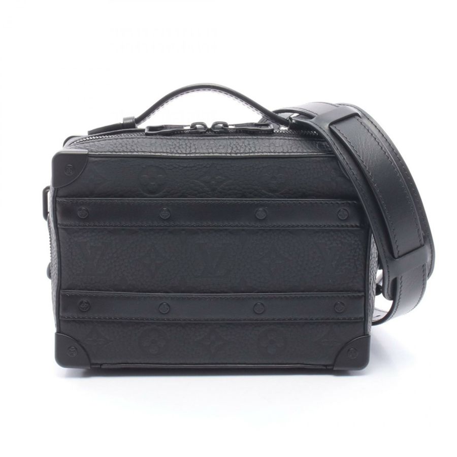 路易威登 Handle Soft Trunk 斜背單肩包 M59163 Trillon 皮革 BK-0
