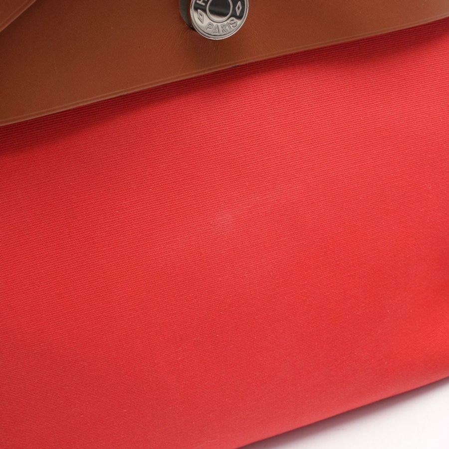 愛馬仕 Herbag Zip PM 單肩手提包 C Toile Officier 獵裝 Bougainvillea SHW-10