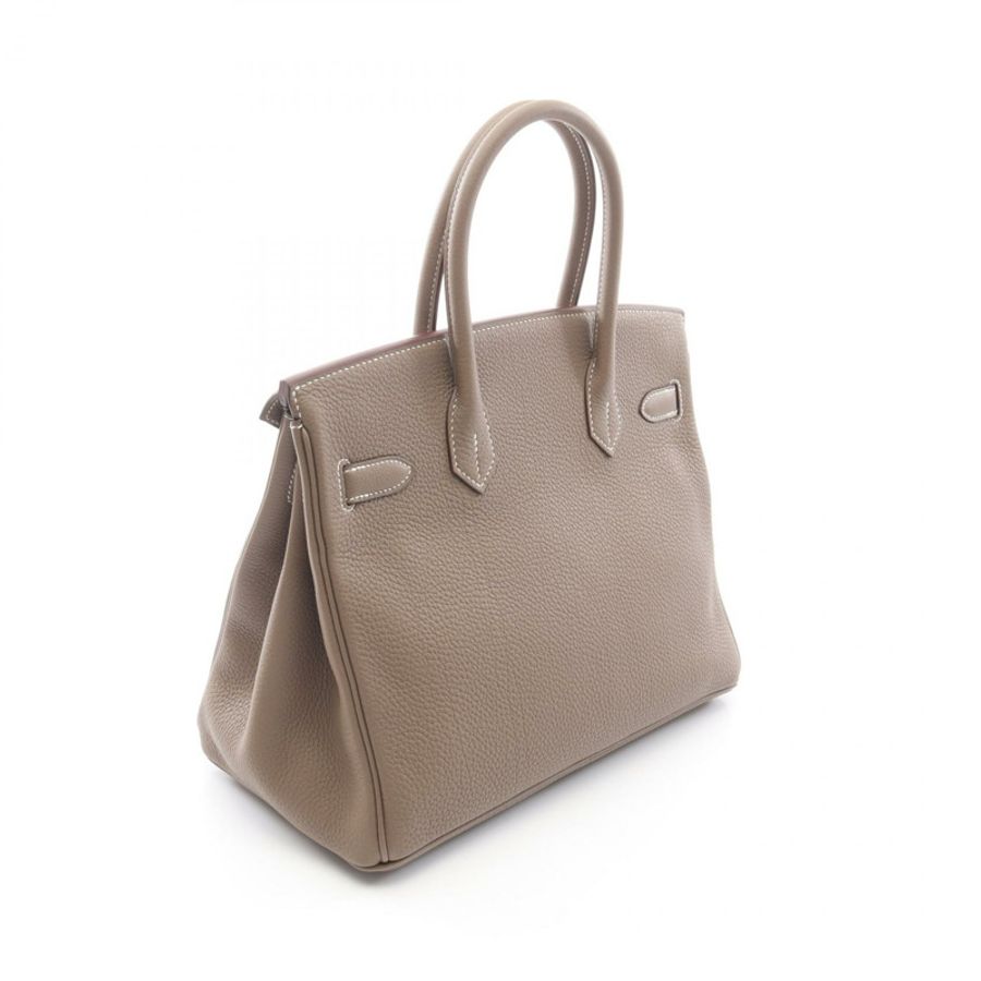 愛馬仕 Birkin 30 手提包,Togo 皮革,灰色/灰褐色,金色五金,女士款-1