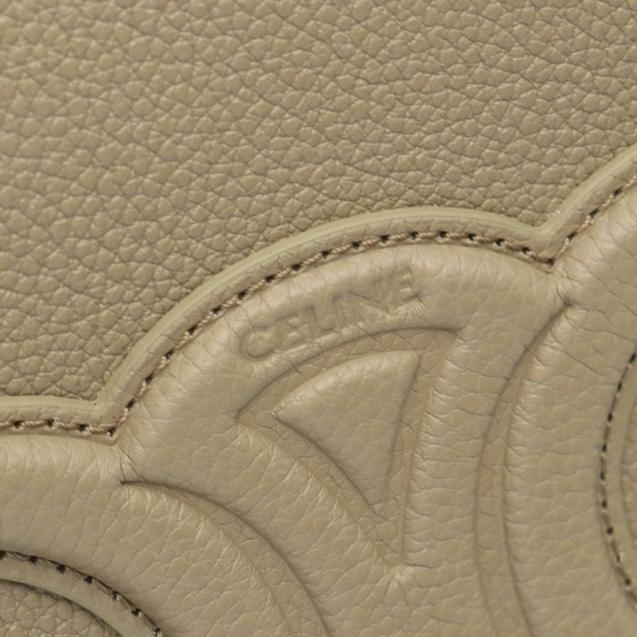 CELINE Mini Cabas Anais 2WAY 手提包 121743ENY18GT 皮革 米色 全新 女士-3
