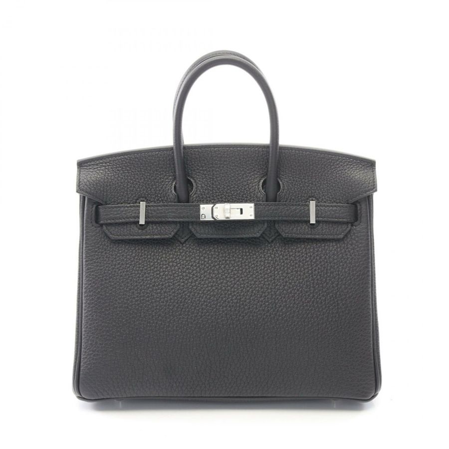愛馬仕 Birkin 25 手提包 K 041344CK Togo 皮革黑色 SHW 女士-0