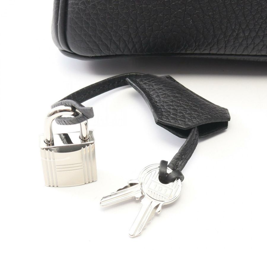 愛馬仕 Birkin 25 手提包 K 041344CK Togo 皮革黑色 SHW 女士-4