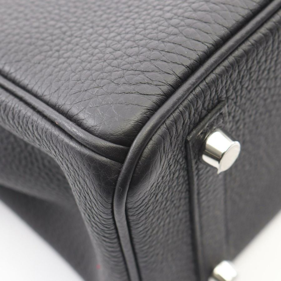 愛馬仕 Birkin 25 手提包 K 041344CK Togo 皮革黑色 SHW 女士-5