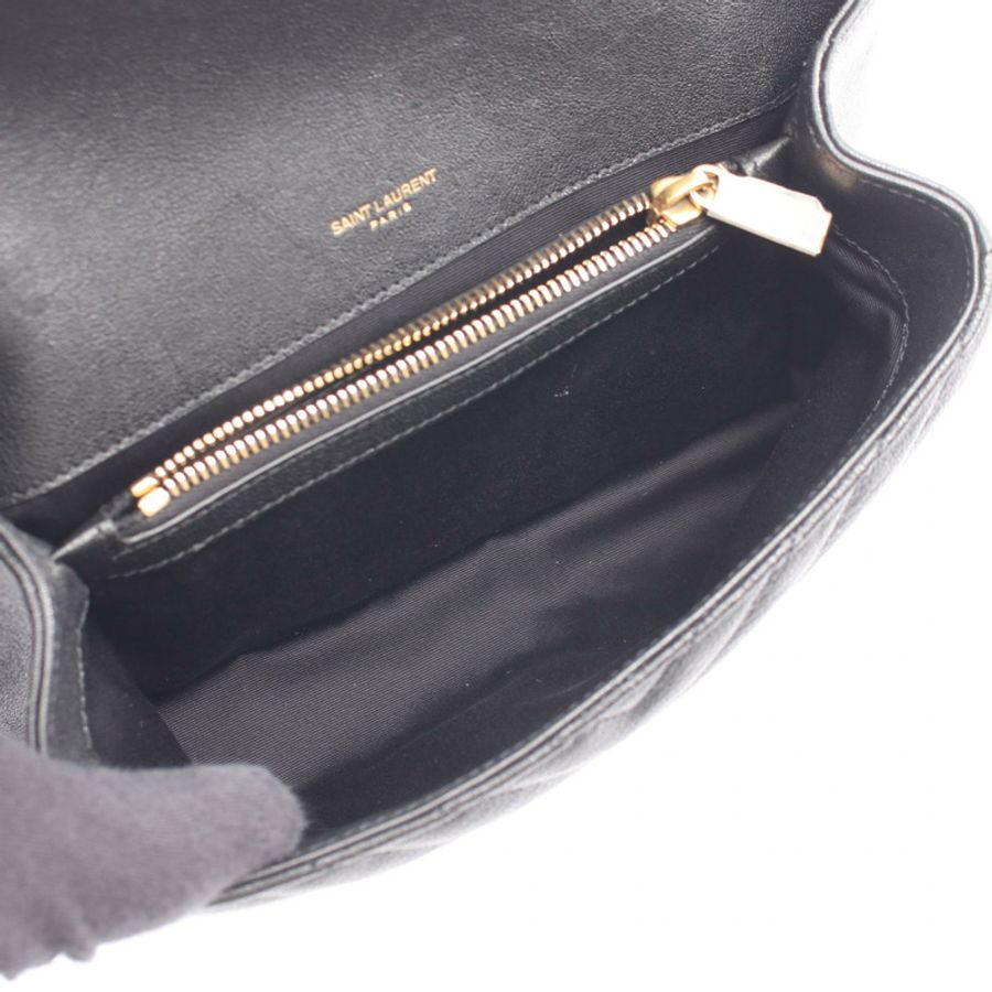 SAINT LAURENT PARIS College Medium 2WAY Handbag 600279BRM071000 Leather Black New Women-2