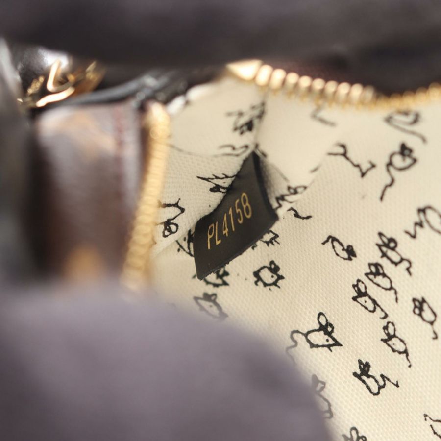 路易威登 Pochette 全肩包 M53165 Monogram 皮革 灰色棕色 LV-4