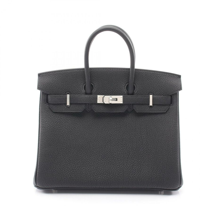 愛馬仕 Birkin 25 手提包,G Togo 皮革,黑色,SHW 女款-0