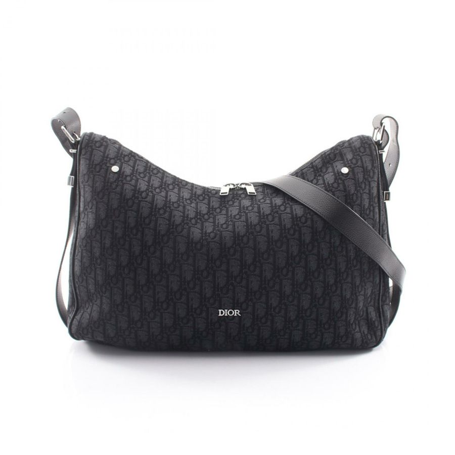 Christian Dior Slider Zip Hobo 大肩斜背包 1LEHO066YKY_H03E BK-0