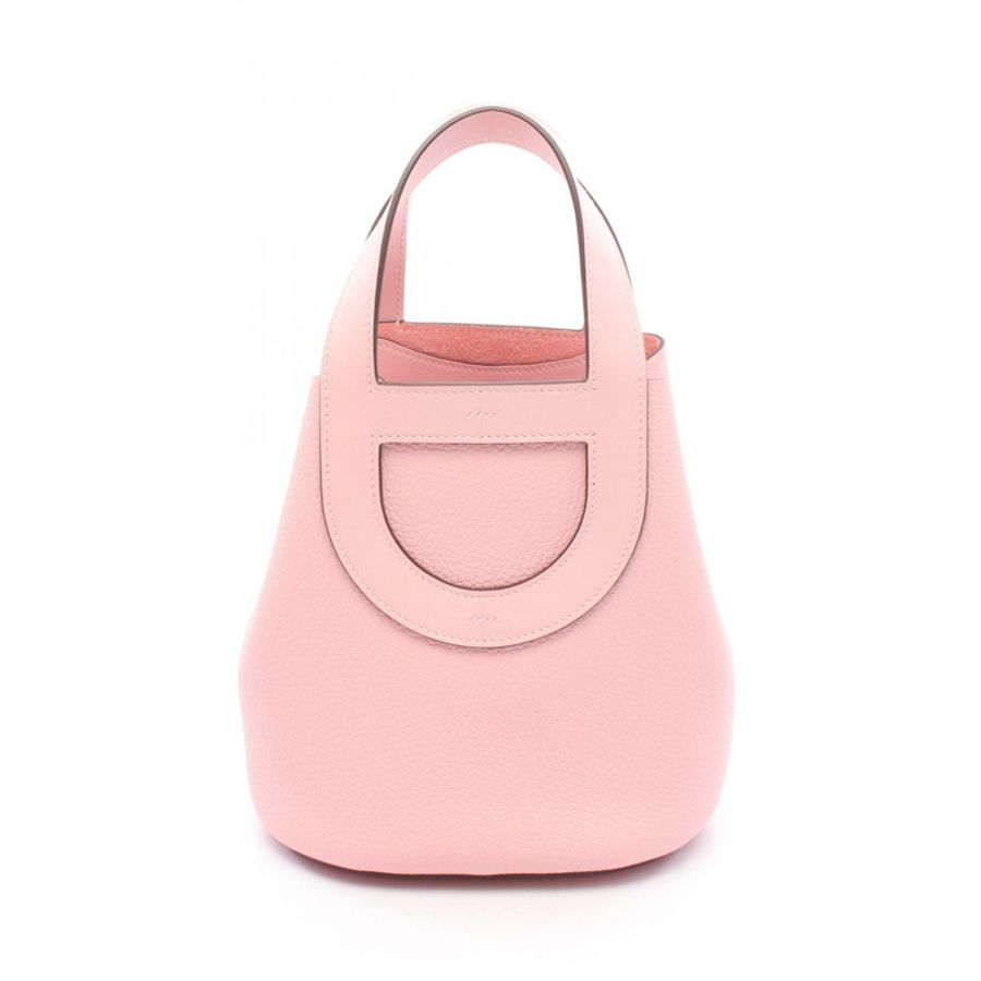 愛馬仕 (HERMES) in the loop 18 手袋 K Taurillon Clemence Swift 皮革玫瑰櫻花色 SHW-0