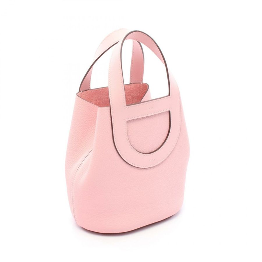 愛馬仕 (HERMES) in the loop 18 手袋 K Taurillon Clemence Swift 皮革玫瑰櫻花色 SHW-1