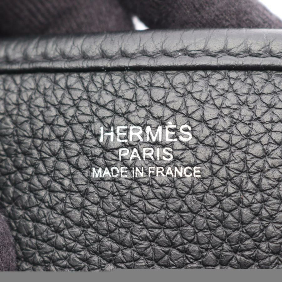愛馬仕 Evelyne 3 Troyes PM 單肩包 Taurillon Clemence Taurillon Clemence 黑色二手女款-3